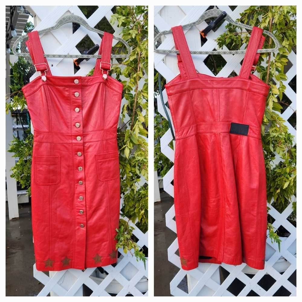 SJYP SHEEP LEATHER DRESS - Picture 4 of 7